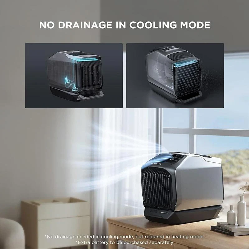 EcoFlow WAVE 2 Portable Air Conditioner & Heater – Installation-Free, 44dB Quiet, R290 Eco-Friendly, 4 Charging Methods - Image 6