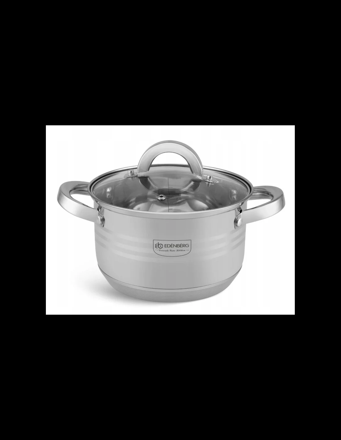 Edenberg 12-Piece Stainless Steel Cookware Set (RVS) – Durable Pots & Pans - Image 3