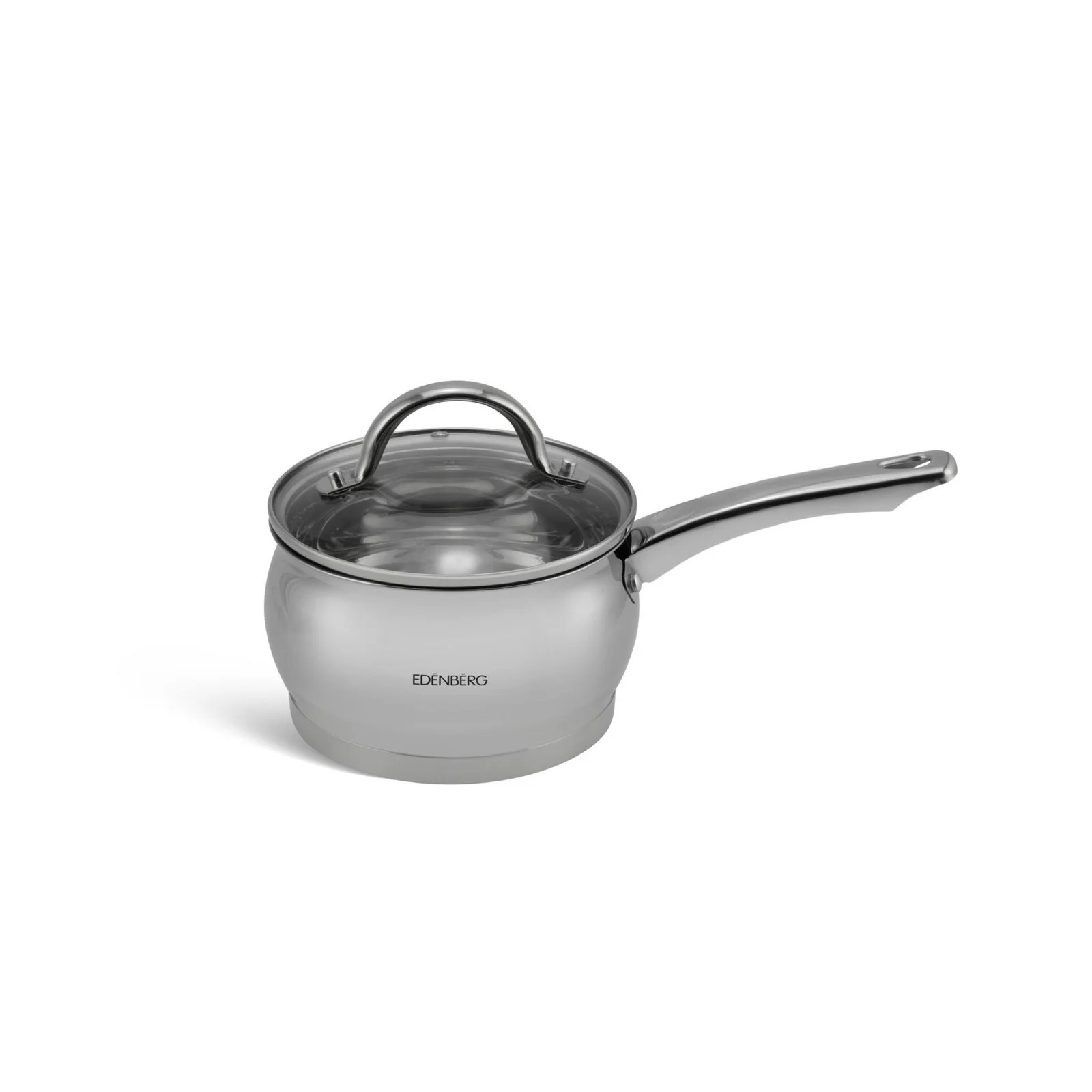 Edenberg 12-Piece Stainless Steel Cookware Set with Glass Lids (16–24cm) | Induction Ready - Image 3