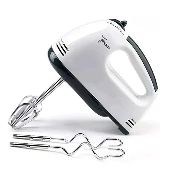 Electric Hand Mixer, Handheld Mixer Machine, 7 Speed Egg Beater, Liquid Mixer with 4 Stainless Steel Mixing Tools, Cream Cake Maker - Image 3