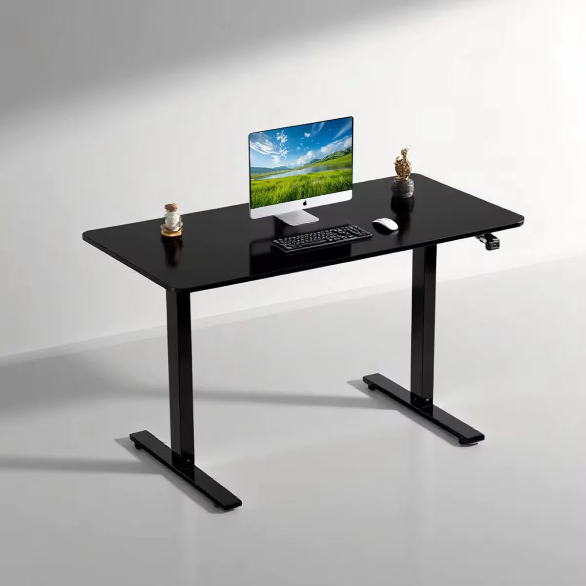 Electric Height Adjustable Desk Ergonomic Sit-Stand Work from Home Table with Memory Preset Controller – Sturdy Aluminum Frame, Scratch-Resistant Top | Office & Gaming Desk 1.4m - Image 3