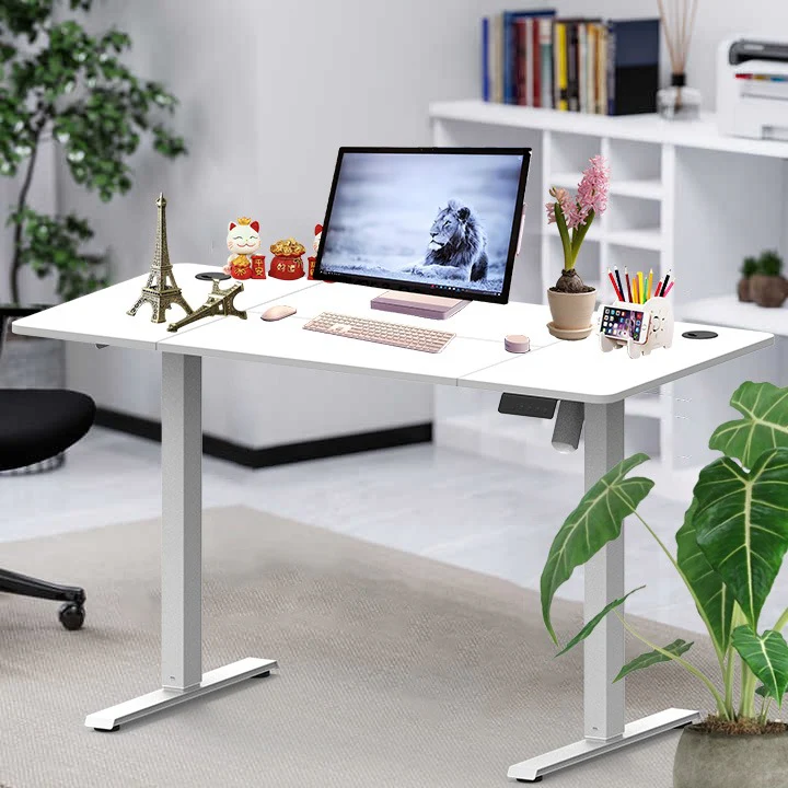 Electric Height Adjustable Desk Ergonomic Sit-Stand Work from Home Table with Memory Preset Controller – Sturdy Aluminum Frame, Scratch-Resistant Top | Office & Gaming Desk 1.4m - Image 7
