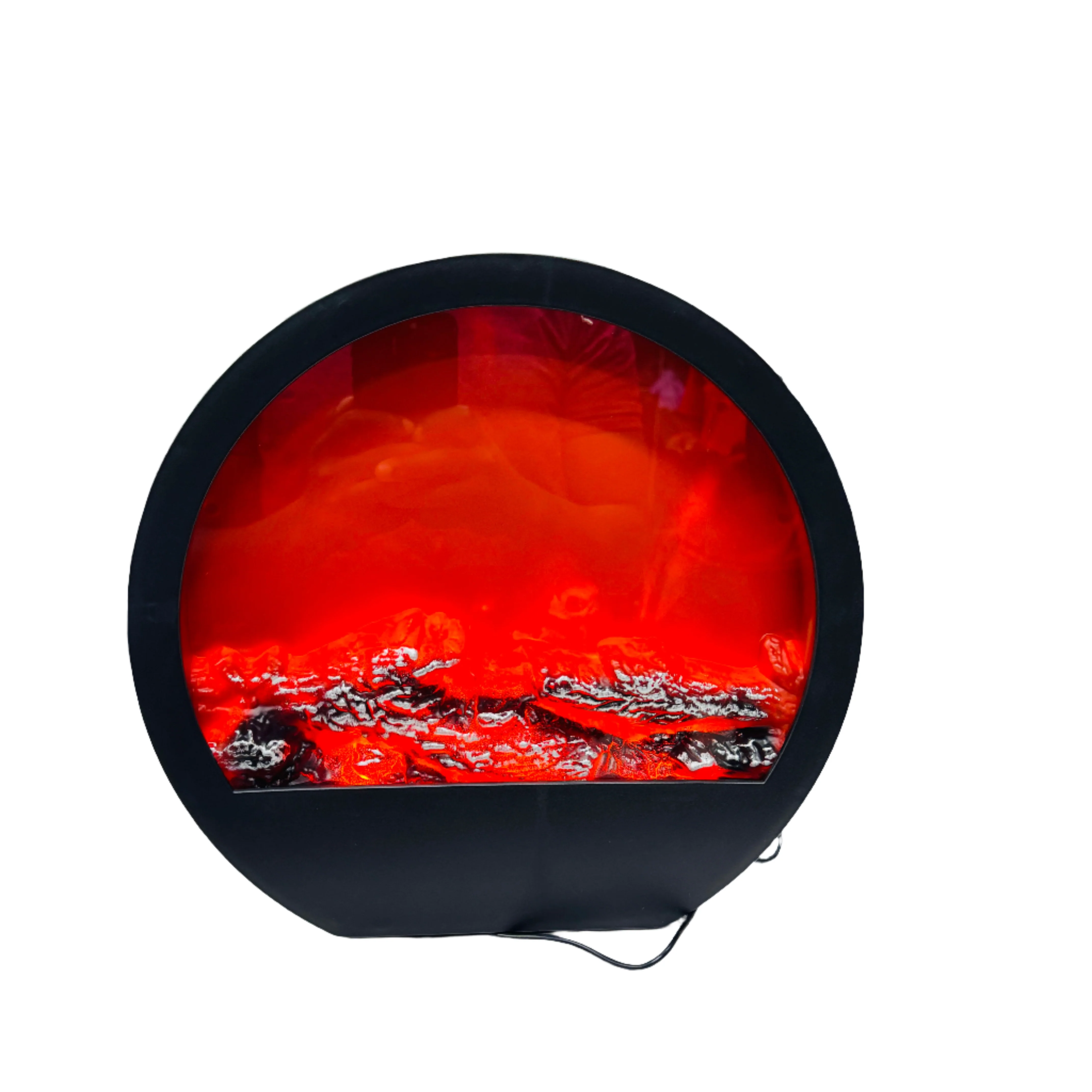 Electric/USB Operated Portable Artificial Led Round Fireplace Ornament for Home Decoration - Image 2