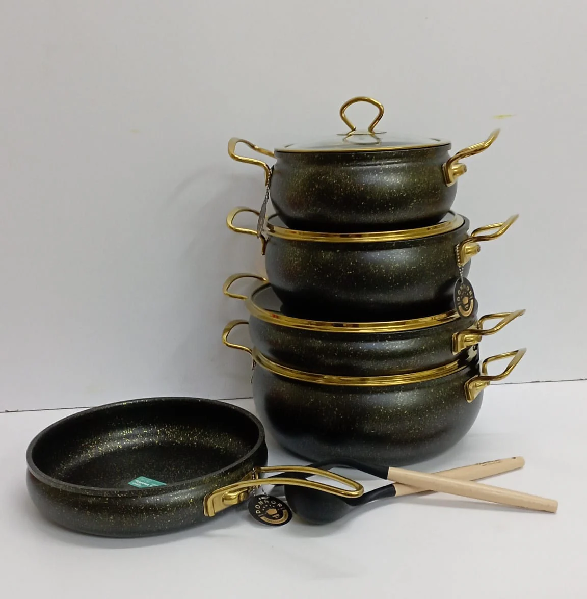 Elegant 11pcs Donnor Granite Serving Cooking Pots - Image 3