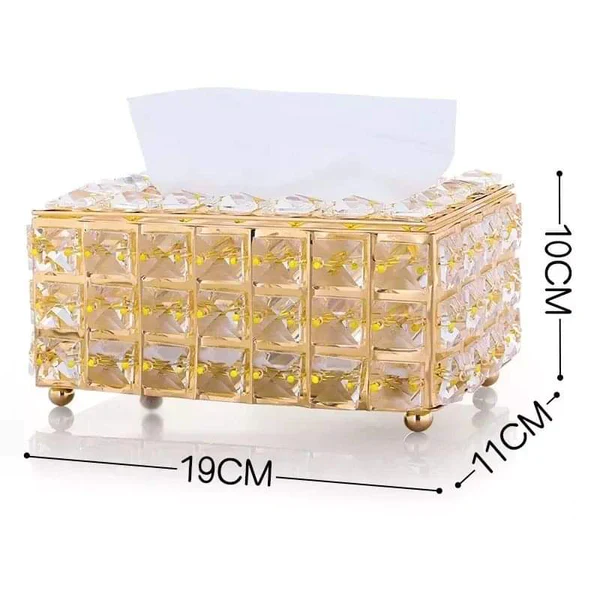 Elegant crystal glass serviette holder - Image 4