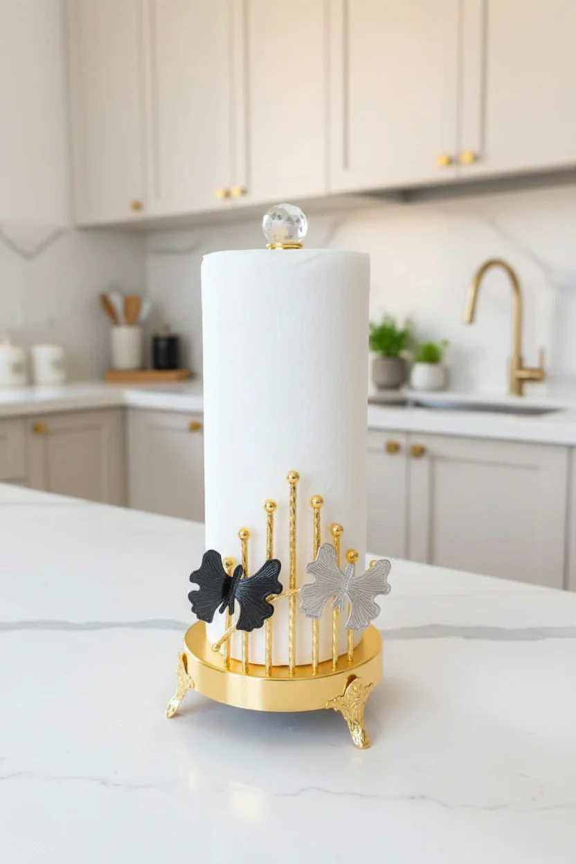 Elegant Luxury Kitchen Paper Roll Holder - Image 2