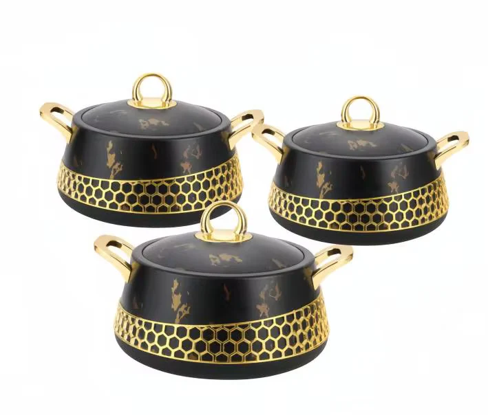 Elegant,Simple, Classic and luxury 3pcs Food Warmer HotPots - Image 2