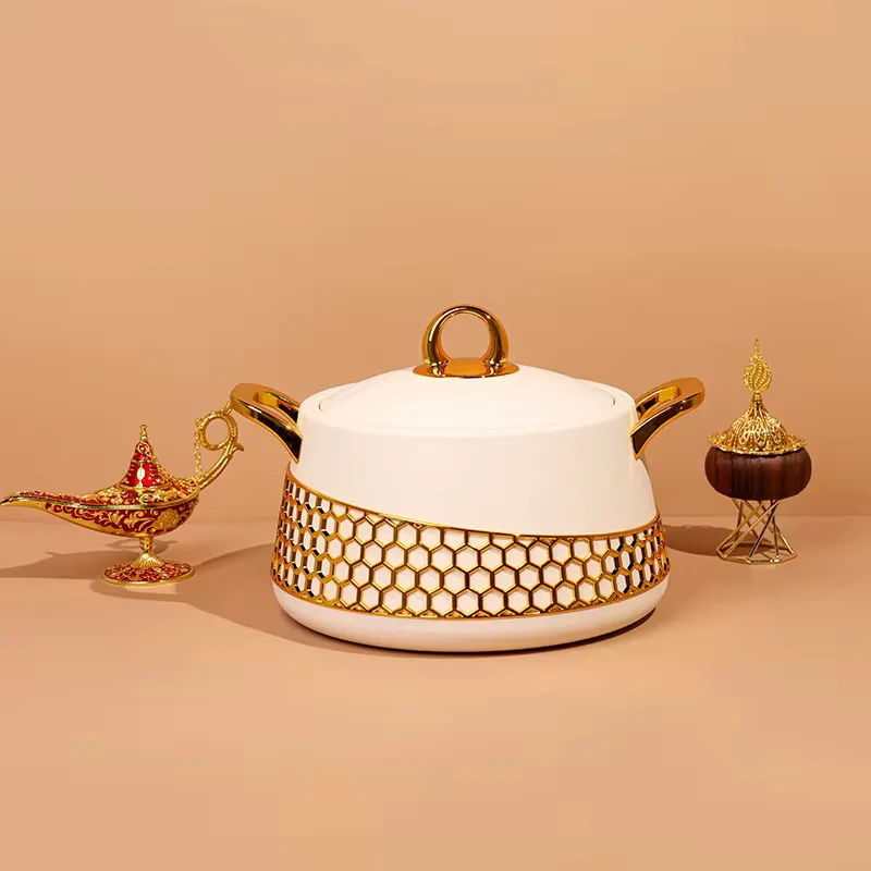 Elegant,Simple, Classic and luxury 3pcs Food Warmer HotPots - Image 5