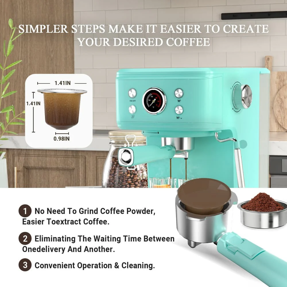 Empstorm 20 Bar Espresso Coffee Maker with Milk Frother | Semi-Automatic - Image 10