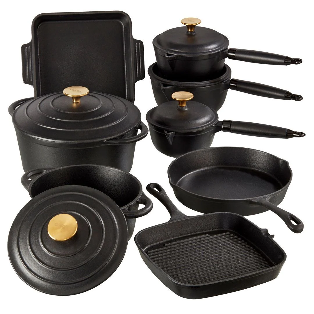 Enamel Cast iron cooking pots Ceramic Enamelled Cast Iron Cookware Set, Oven and Grill Safe - Image 5