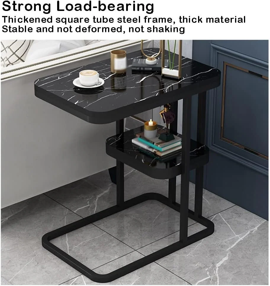Living Room Sofa Side Table Luxury Square Small Side Table Side Cabinet, Coffee Table Removable Corner Table Small Bedside Tables - Image 5