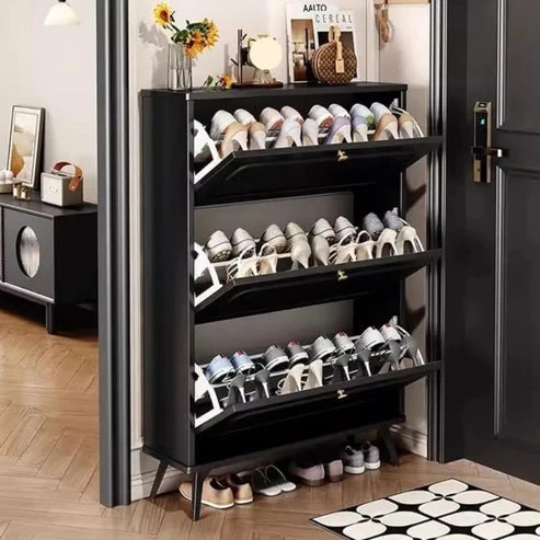 Modern Flip Bucket Shoe Cabinet Vertical Entryway Shoe Rack Organizer for Hallway, Apartment, Home | Space-Saving Hall Shoe Storage | Buy in Kenya - Image 3