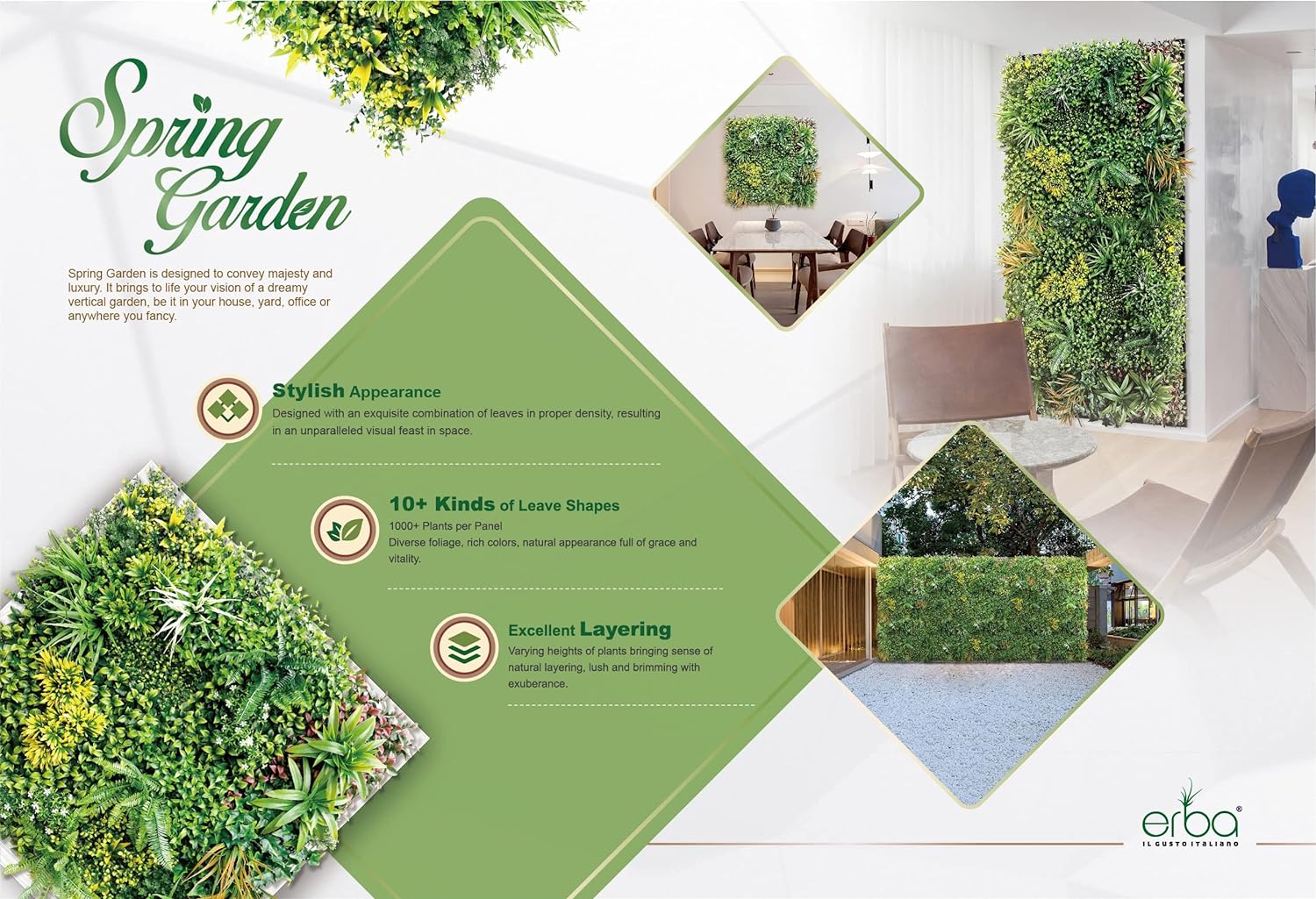 Artificial Boxwood 100% UV Outdoor Creeper Vertical Garden Green Panels Fence Leaves Home Décor Tiles (100 cm x 100 cm) - Image 3