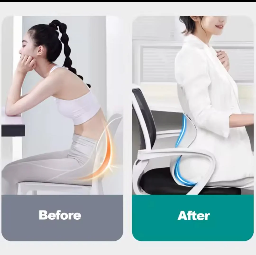 Ergonomic Back Support Seat Cushion & Chair Pad for Office, Car, Wheelchair & Gaming Chair - Image 3