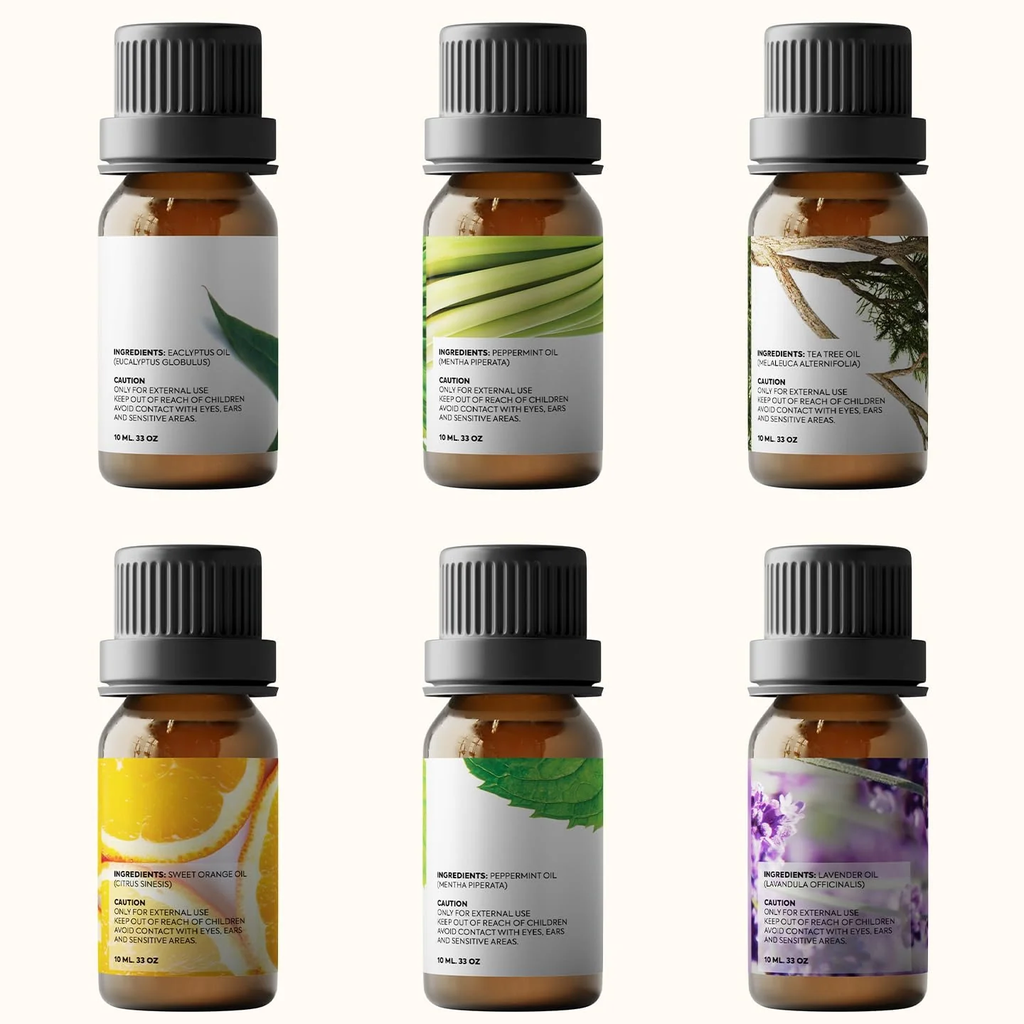 Essential Oils by Pure Aroma 100% Pure Oils Kit 6 Aromatherapy Oils Gift Set-6 Pack, 10ml - Image 2