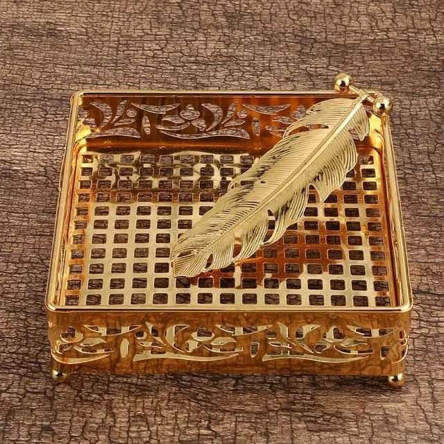 European style gold plated napkin holder - Image 2