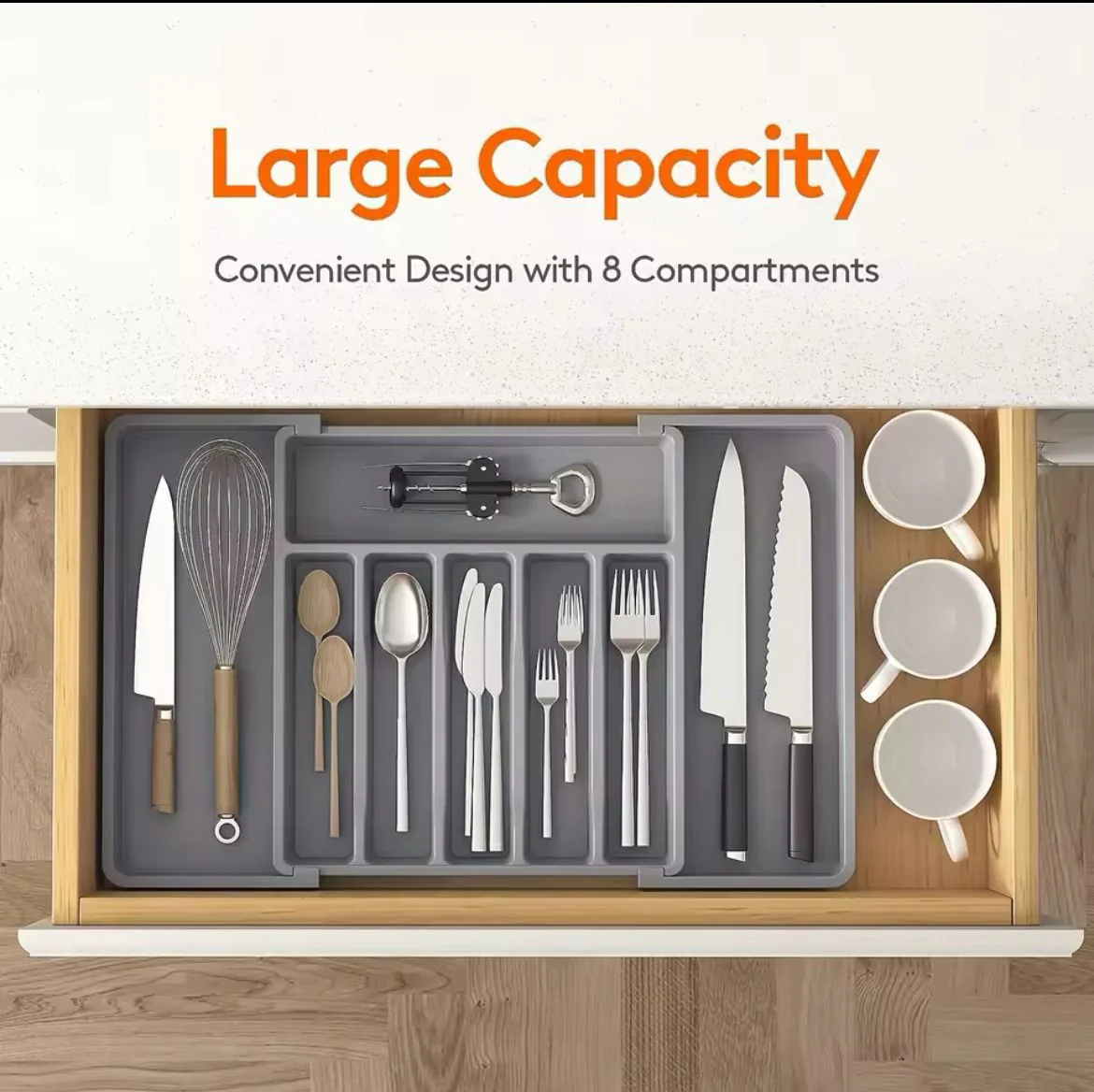 Expandable Cutlery Drawer organizer - Image 3