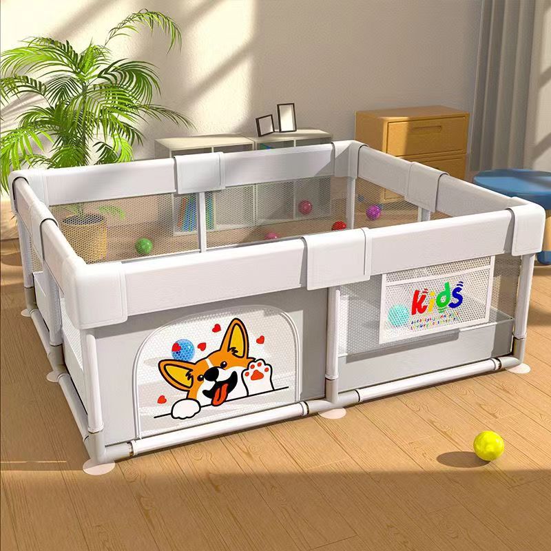 Extra Large Baby Playpen Play Pen with Mat for Toddlers With Shock Absorbing Mat - Image 9