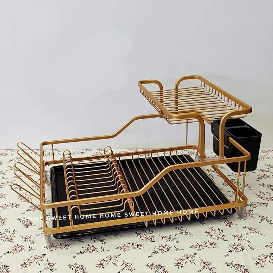 FANCY DISH RACK GOLD - Image 2