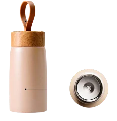 Flask strap with bamboo lid - Image 2
