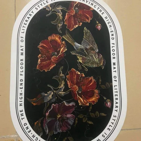 Floral Absorbent Bathroom Mats - Image 11