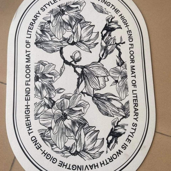 Floral Absorbent Bathroom Mats - Image 2