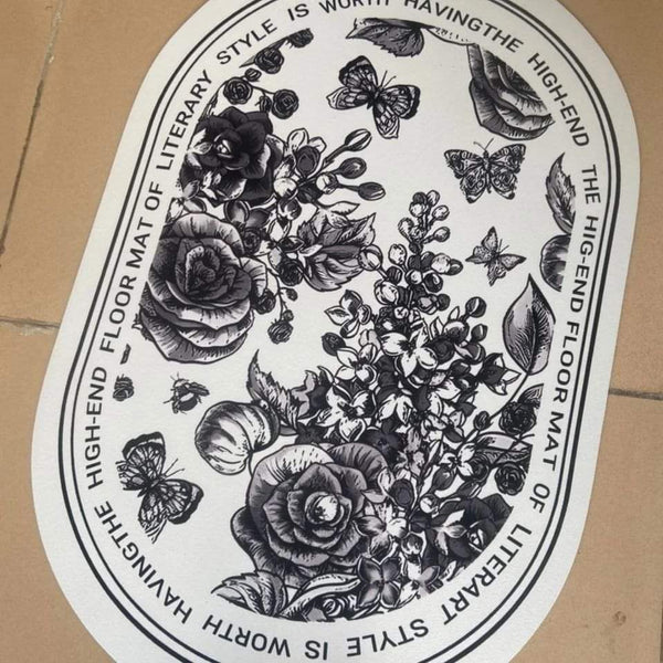 Floral Absorbent Bathroom Mats - Image 3