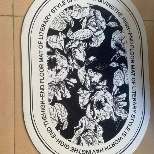 Floral Absorbent Bathroom Mats - Image 4