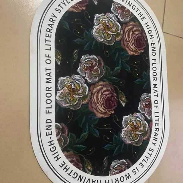 Floral Absorbent Bathroom Mats - Image 5