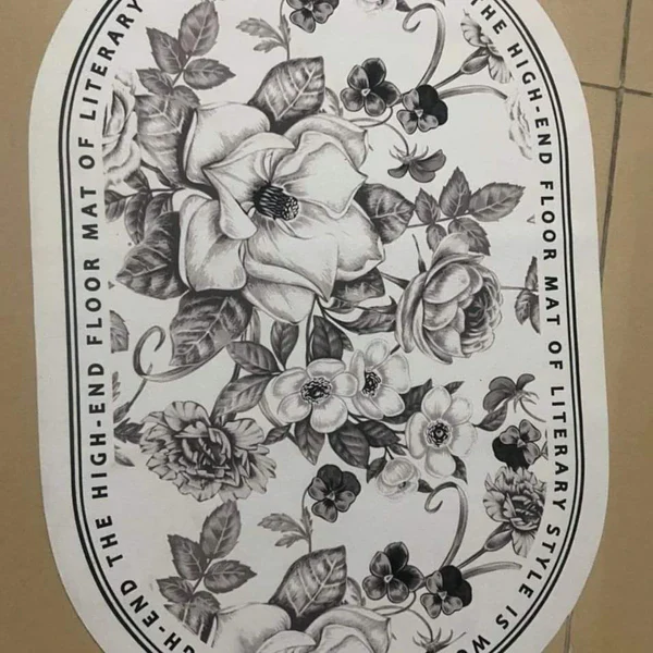 Floral Absorbent Bathroom Mats - Image 8