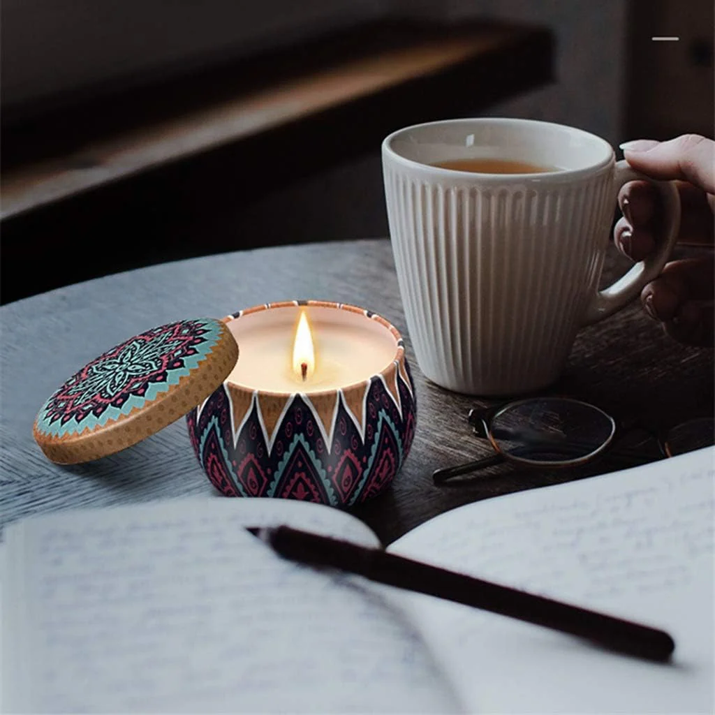 Floral Fragrance Series Souvenir Scented Candle Soothing and Sleeping Gift Set-Classic series - Image 2