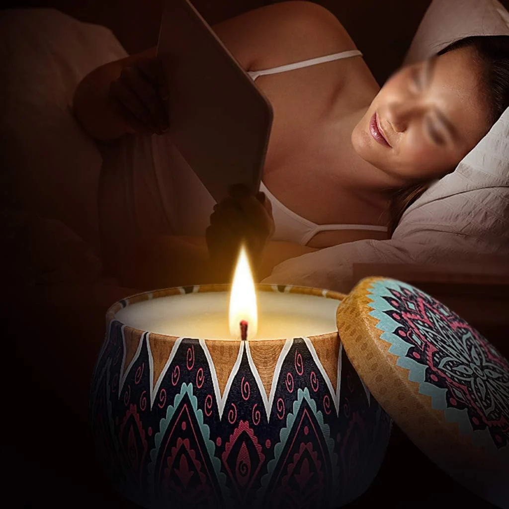 Floral Fragrance Series Souvenir Scented Candle Soothing and Sleeping Gift Set-Classic series - Image 3