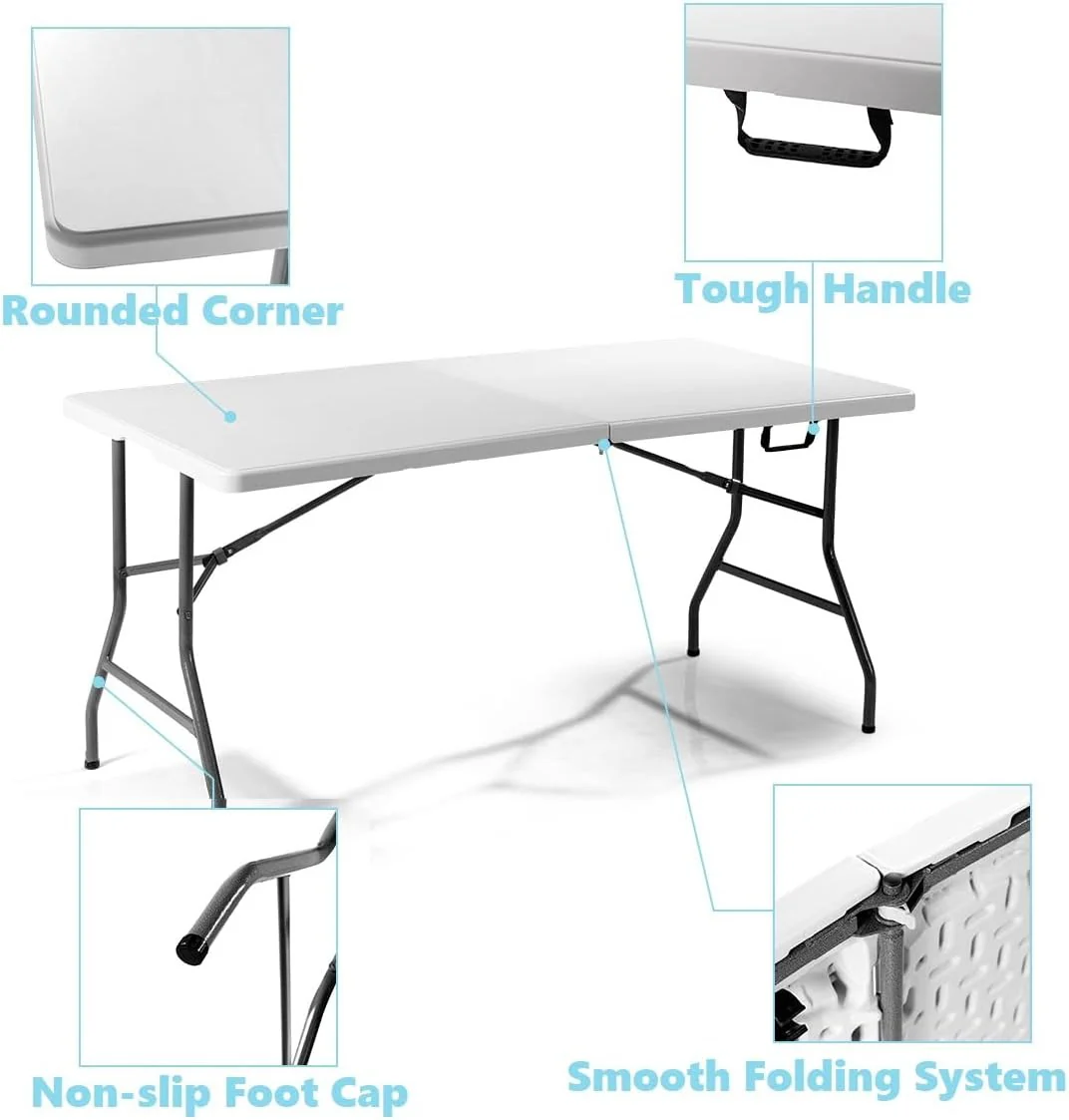 Foldable Adjustable Camping Outdoor Picnic Table - Image 4