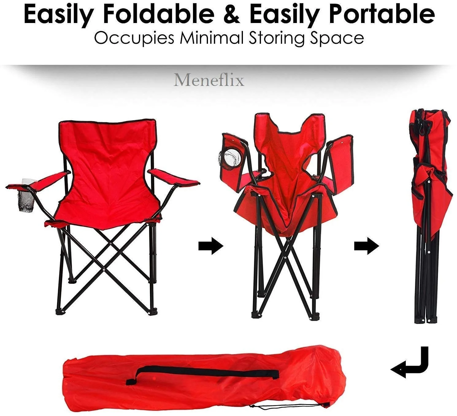 Foldable Camping Outdoor Chair / Portable Garden & Picnic Chair Kenya - Image 5