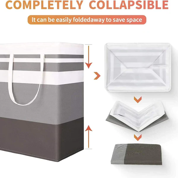 Foldable canvas Laundry basket - Image 3