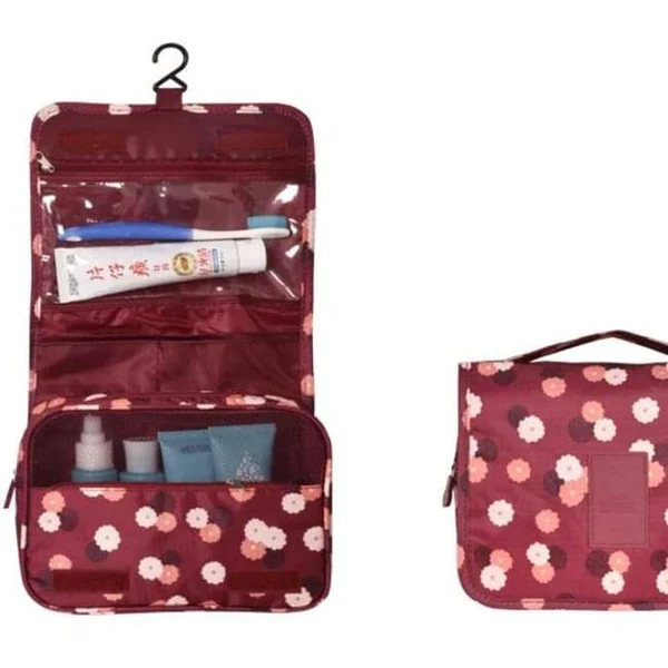 Foldable Travel Cosmetic Organizer Bag –| Multi-Compartment Toiletry & Makeup Bag - Image 3