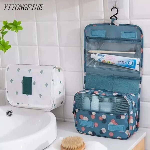 Foldable Travel Cosmetic Organizer Bag –| Multi-Compartment Toiletry & Makeup Bag - Image 7