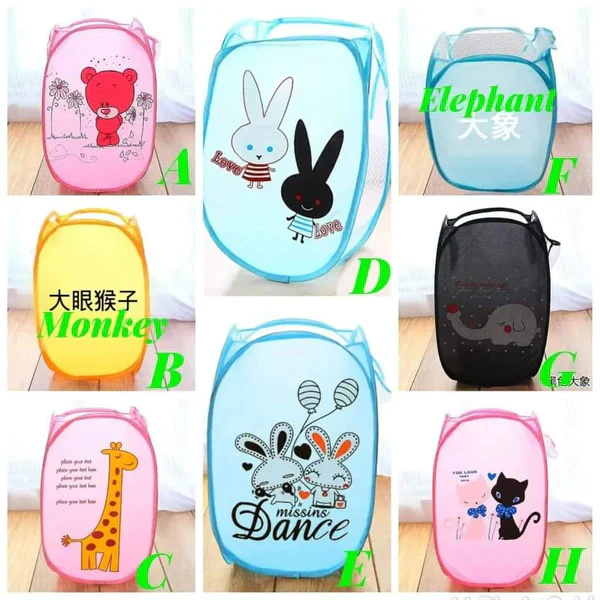 Foldable kids clothes laundry basket - Image 4