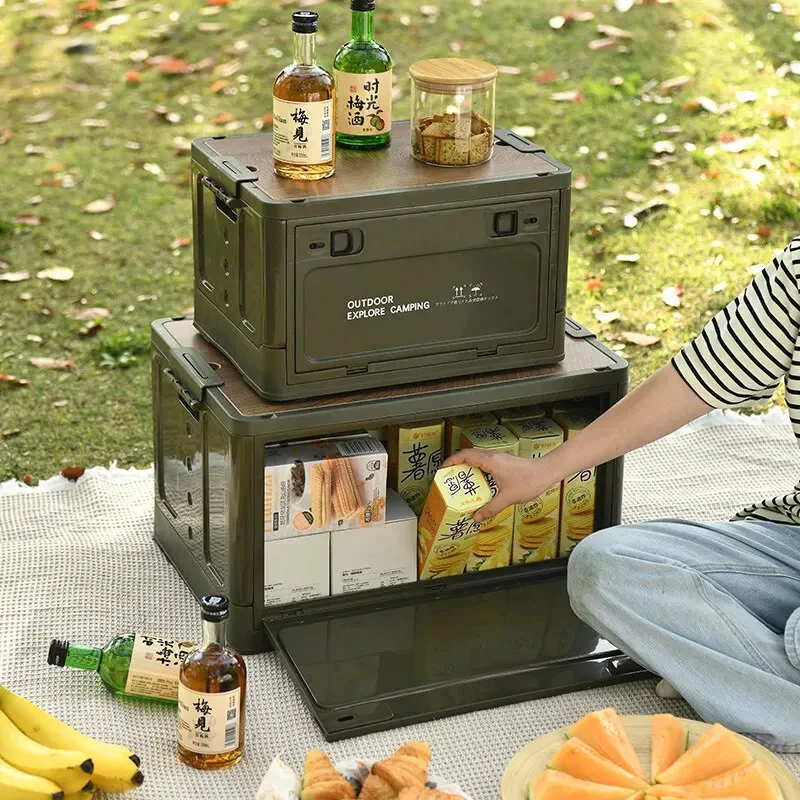 Foldable Outdoor Camping Storage Box, Portable Picnic Folding Box With Large Capacity, Organize Your Home & Car - Image 3