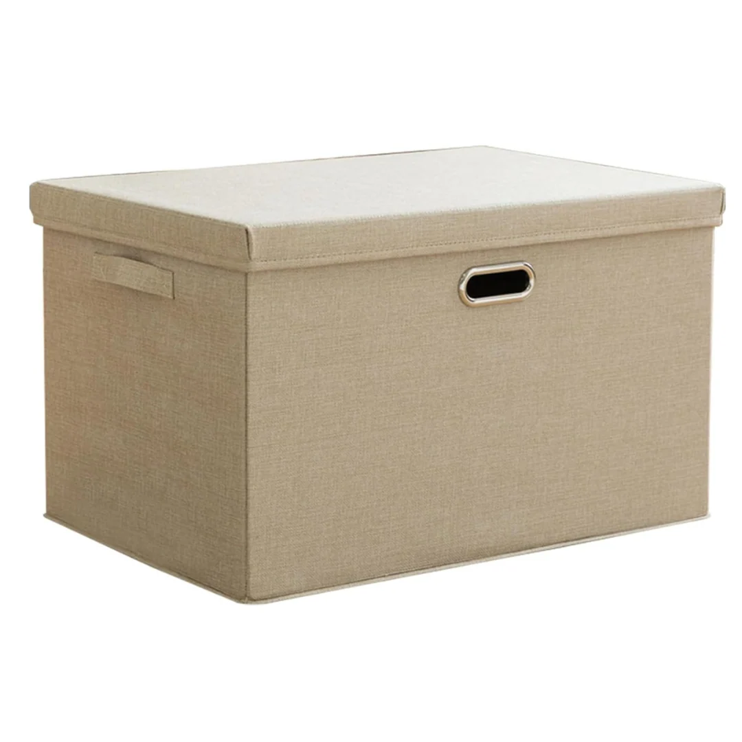 Foldable Storage Case, Foldable, Storage Box, With Lid, Clothes Storage Box, Toy Organizer, Large Capacity, With Lid, Metal Handle, Clothes Storage Box, Documents Organizer, Clothes Case, Toy Multi-functional - Image 2