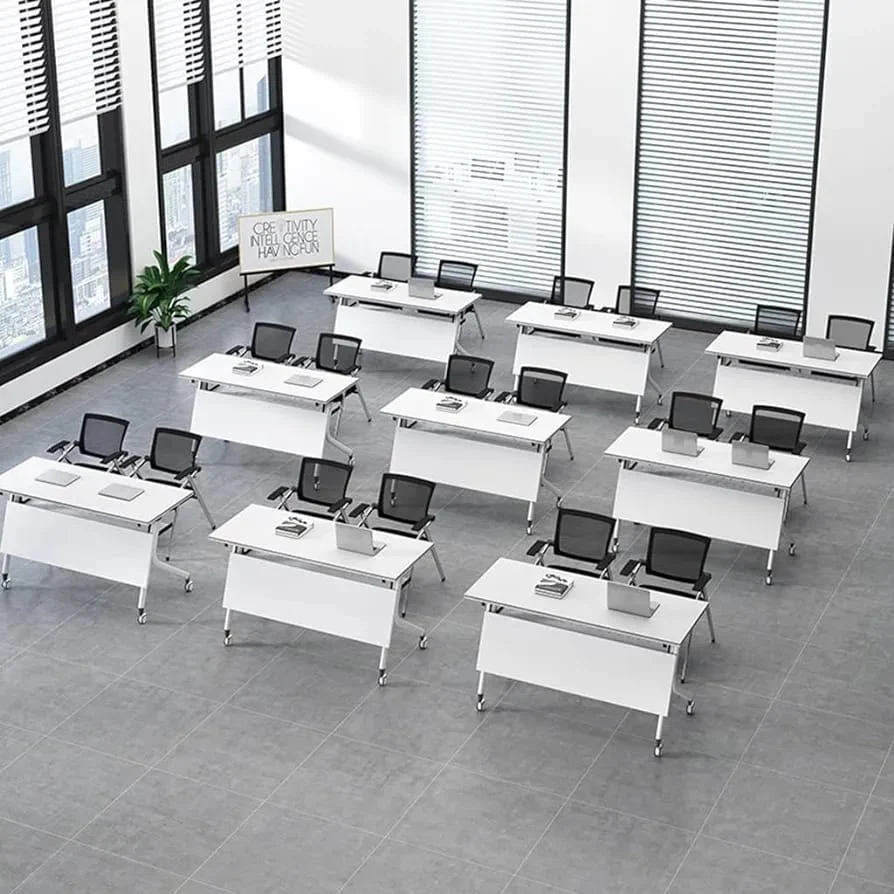 Foldable Movable Study Desk Table laptop stand With Wheels - Image 7
