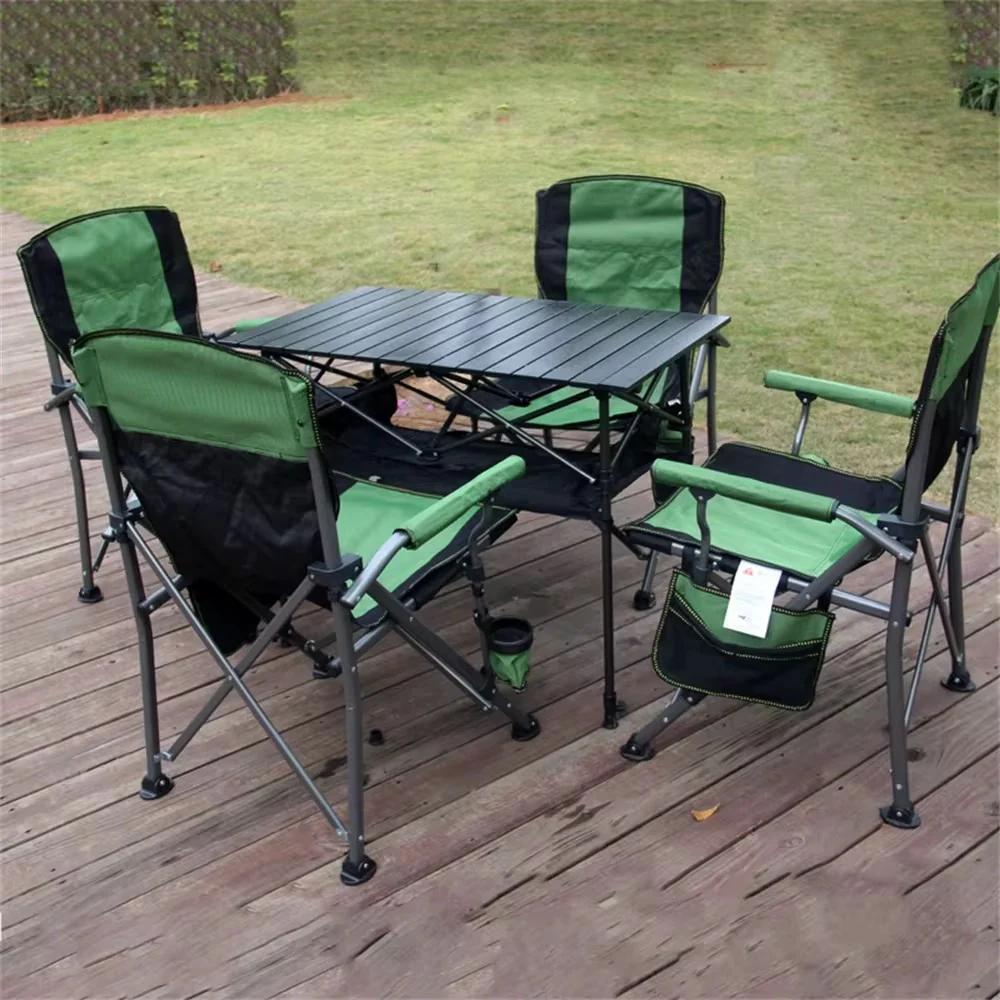 Foldable Table with 2 Heavy-Duty Camping Chairs – Portable Outdoor Dining Set - Image 5