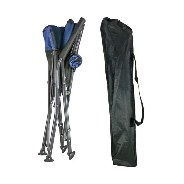 Folding Camping Chair Heavy Duty Support Outdoor Chairs with Arm Rest Cup Holder and Portable Carrying Bag for Fishing Garden Picnic and Travel - Image 5