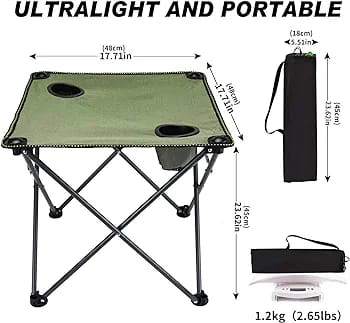 Folding Camping Table, Outdoor Mini Folding - Image 4