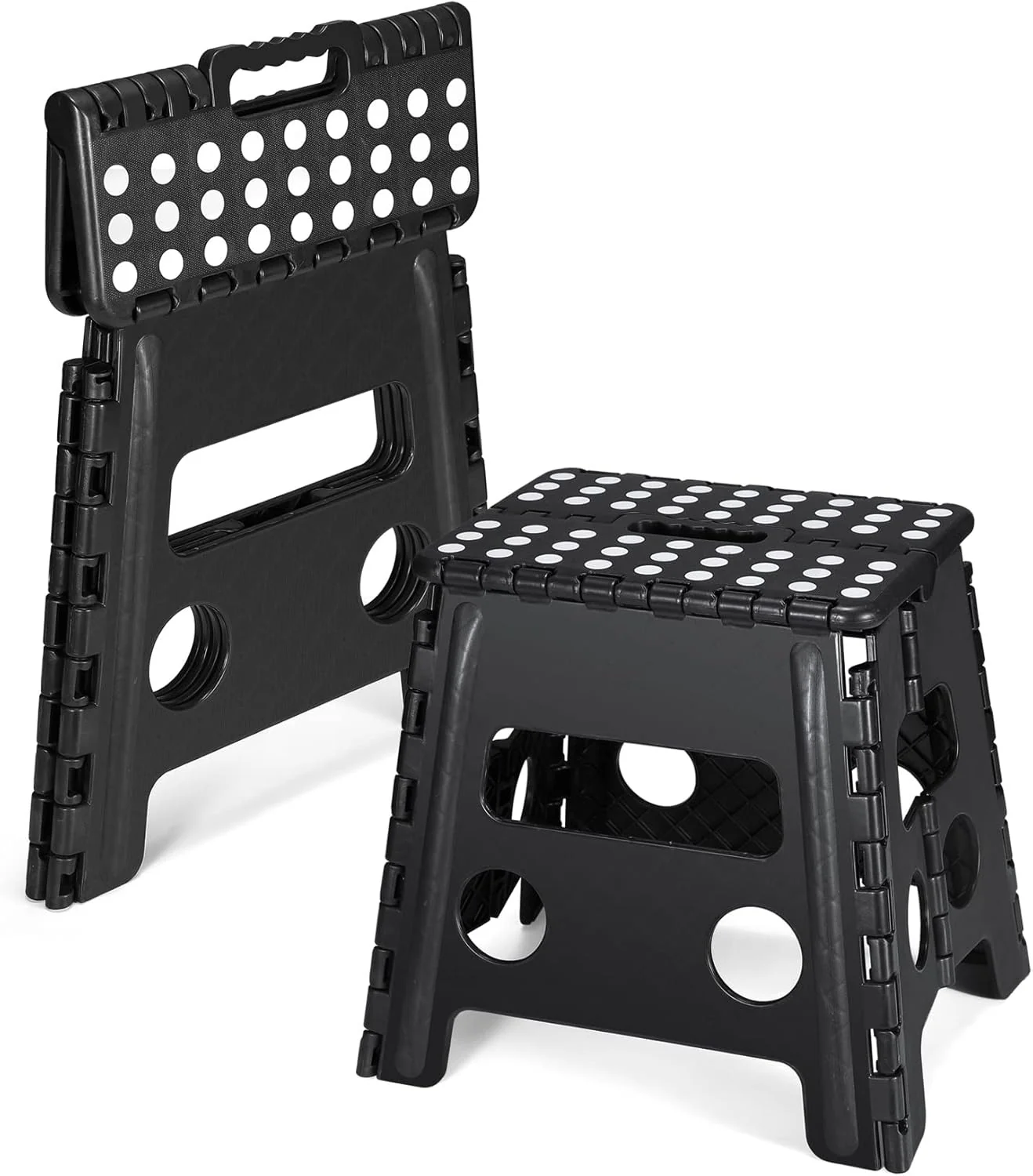 Folding Step Stool Foldable for Adults and Kids Heavy Duty Stepping Stool with Handle - Image 2