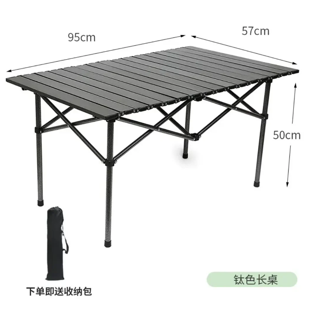 Folding Table and 4 Heavy-Duty Chairs Set – Portable Outdoor Dining & Camping Garden Furniture - Image 3