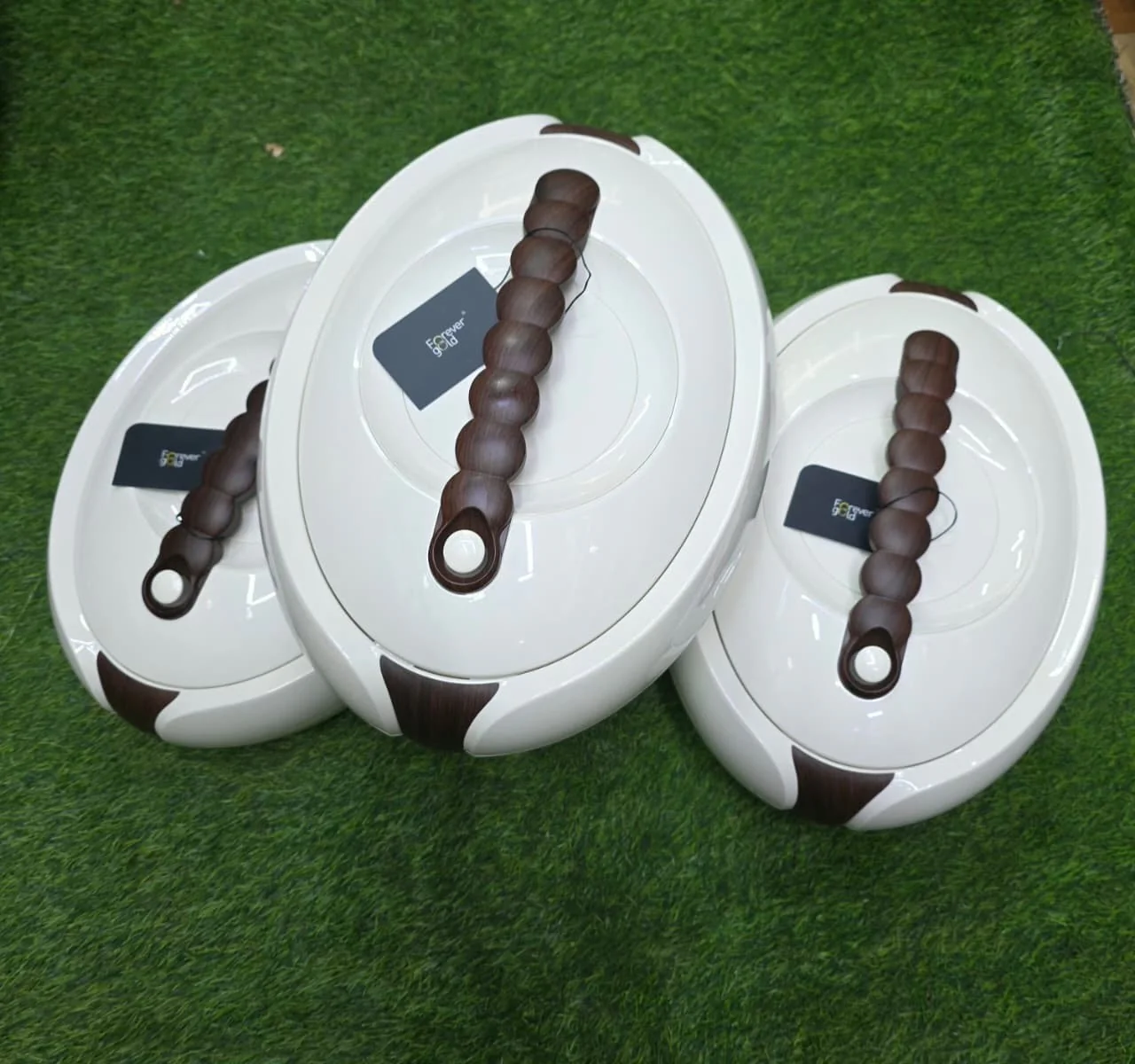 Forever Gold Insulated Hotpot Casserole Set 3pcs (4L 5L 6L) - Image 4