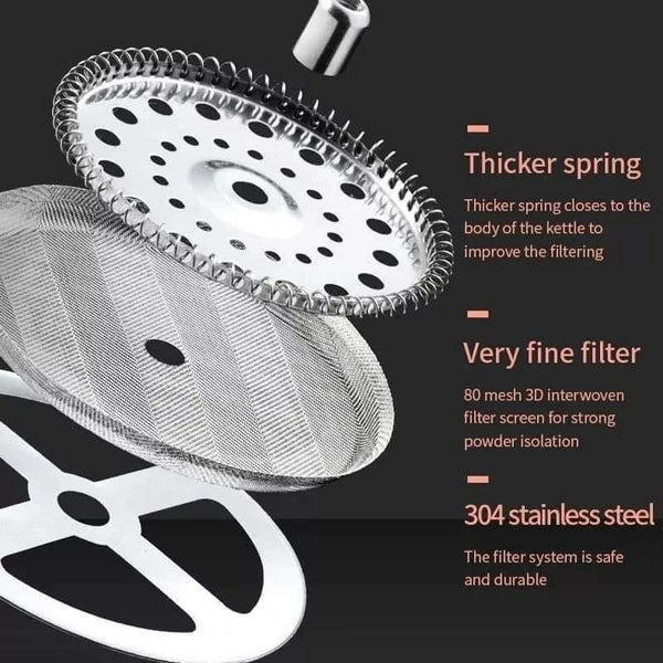 French Press Coffee Maker 800ml - Image 3