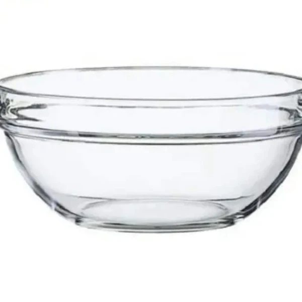 Fully Tempered Stackable Round Glass Bowl - Image 3