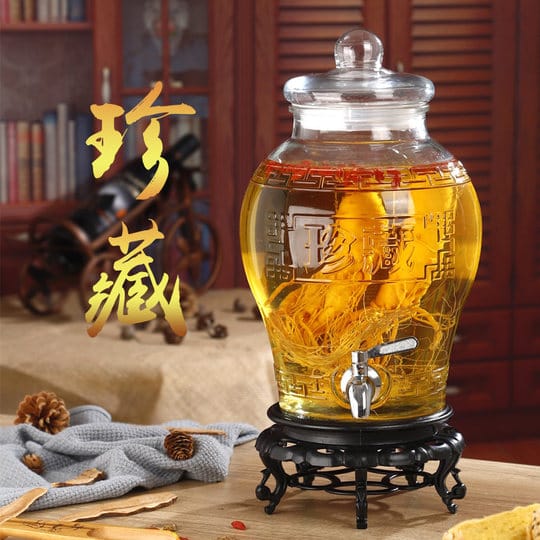 Glass Beverage Dispenser With Faucet - Image 2